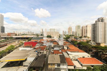 Sala e Quarto - Vista de apartamento à venda com 1 quarto, 40m² em Tatuapé, São Paulo