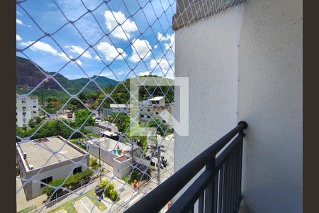 Varanda da sala de apartamento à venda com 2 quartos, 45m² em Taquara, Rio de Janeiro