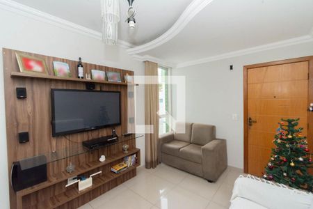 Sala de apartamento à venda com 3 quartos, 110m² em Cândida Ferreira, Contagem