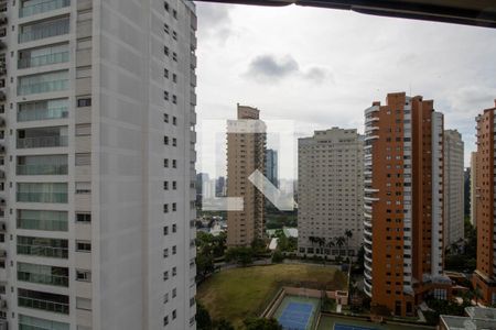 Vista Sala de apartamento à venda com 2 quartos, 70m² em Panamby, São Paulo