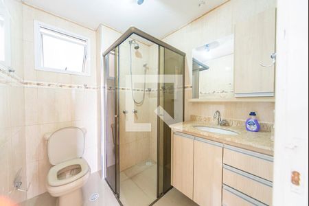 Banheiro de apartamento à venda com 3 quartos, 73m² em Vila Helena, Santo André