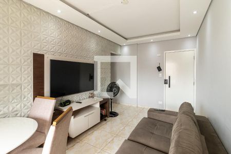 Sala de apartamento para alugar com 1 quarto, 55m² em Vila Tupi, Praia Grande