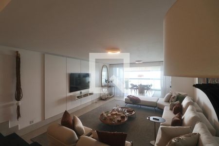 Sala de apartamento para alugar com 4 quartos, 210m² em Sítio Paecara (vicente de Carvalho), Guarujá