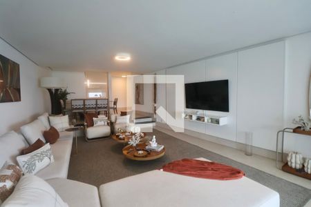 Sala de apartamento para alugar com 4 quartos, 210m² em Sítio Paecara (vicente de Carvalho), Guarujá