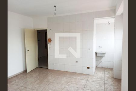 Detalhe - Sala e Cozinha Americana de apartamento à venda com 2 quartos, 54m² em Vila Sao Vicente, São Paulo