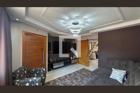 Sala - Sala de Jantar de casa à venda com 3 quartos, 225m² em Jardim Santo André, Santo André