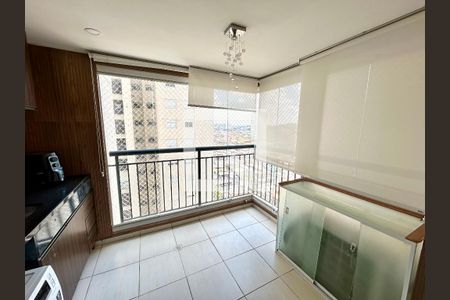 Varanda da Sala de apartamento para alugar com 1 quarto, 38m² em Jardim Flor da Montanha, Guarulhos