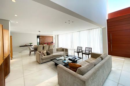 Sala de casa de condomínio à venda com 4 quartos, 512m² em Alphaville Nova Lima, Nova Lima