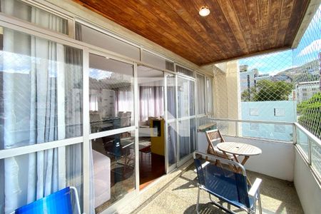Varanda da Sala de apartamento à venda com 3 quartos, 140m² em Serra, Belo Horizonte