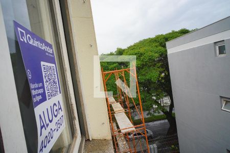 Sala_Vista de apartamento à venda com 1 quarto, 45m² em Parque Santa Fé, Porto Alegre