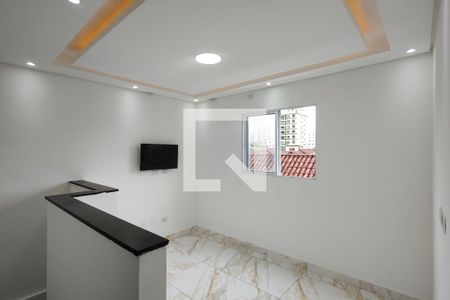 Sala de casa de condomínio para alugar com 2 quartos, 45m² em Vila Assuncao, Praia Grande