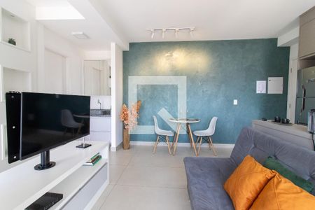 Sala de apartamento à venda com 1 quarto, 40m² em Cambuí, Campinas