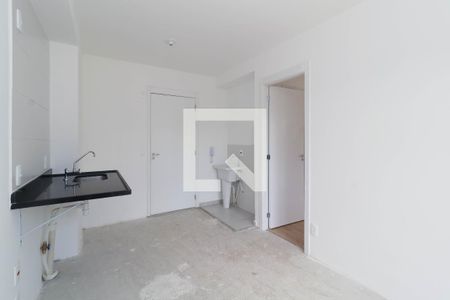 Sala/Cozinha de kitnet/studio para alugar com 1 quarto, 27m² em Pinheiros, São Paulo