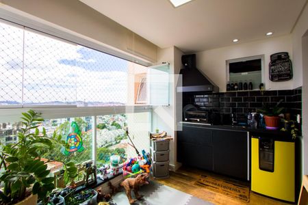 Varanda gourmet de apartamento à venda com 2 quartos, 73m² em Vila Eldizia, Santo André