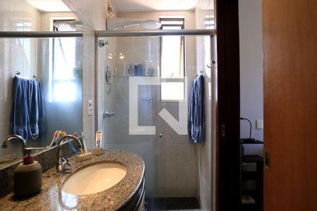 Banheiro da Suíte de apartamento à venda com 3 quartos, 178m² em Ipiranga, Belo Horizonte