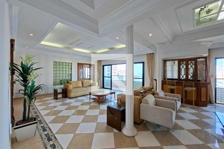 Sala de estar de apartamento para alugar com 4 quartos, 319m² em Cidade Ocian, Praia Grande