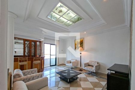 Sala de estar de apartamento para alugar com 4 quartos, 319m² em Cidade Ocian, Praia Grande