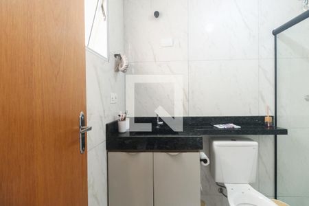 Banheiro de kitnet/studio à venda com 1 quarto, 34m² em Vila Carrão, São Paulo