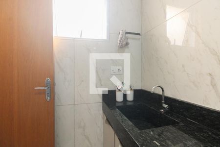 Banheiro de kitnet/studio à venda com 1 quarto, 34m² em Vila Carrão, São Paulo