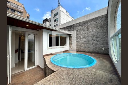 Cobertura - piscina de apartamento para alugar com 3 quartos, 170m² em Humaitá, Rio de Janeiro