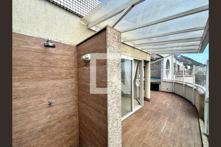 Cobertura - chuveiro de apartamento para alugar com 3 quartos, 170m² em Humaitá, Rio de Janeiro