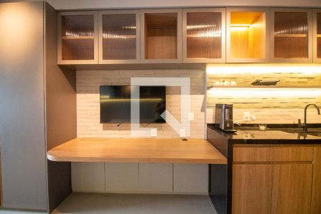 Sala / Quarto - Studio de kitnet/studio à venda com 1 quarto, 31m² em Jardim das Acacias, São Paulo