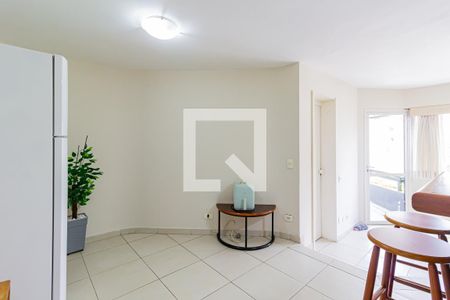 Sala/Cozinha de apartamento para alugar com 1 quarto, 49m² em Brooklin Novo, São Paulo