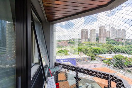 Varanda de apartamento para alugar com 1 quarto, 49m² em Brooklin Novo, São Paulo