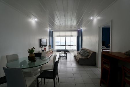 Sala de apartamento para alugar com 3 quartos, 137m² em Vila Alzira, Guarujá