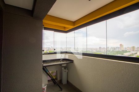 Varanda da sala de apartamento à venda com 2 quartos, 40m² em Jardim Cristiane, Santo André
