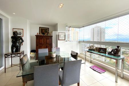 Varanda coberta da Sala de apartamento à venda com 4 quartos, 219m² em Vila Castela, Nova Lima