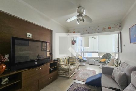 Sala de apartamento para alugar com 4 quartos, 120m² em Jardim Asturias, Guarujá
