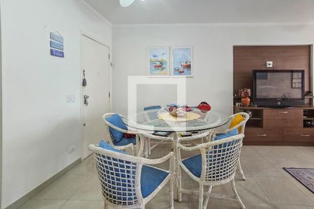 Sala de apartamento para alugar com 4 quartos, 120m² em Jardim Asturias, Guarujá