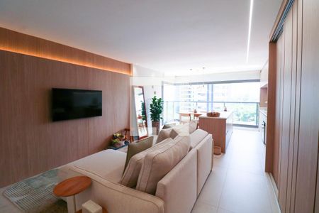 Sala / Cozinha de apartamento à venda com 2 quartos, 77m² em Campo Belo, São Paulo