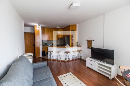 Sala de apartamento à venda com 1 quarto, 57m² em Alphaville, Barueri