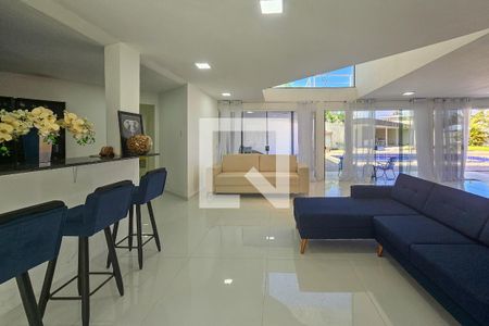 Sala de casa para alugar com 5 quartos, 420m² em Balneario Cidade Atlantica, Guarujá
