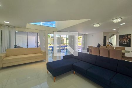 Sala de casa para alugar com 5 quartos, 420m² em Balneario Cidade Atlantica, Guarujá