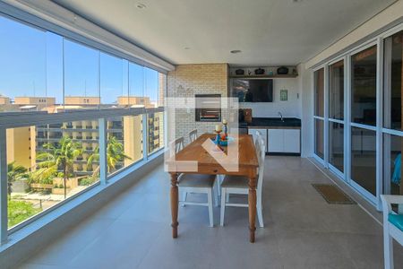 Varanda de apartamento para alugar com 3 quartos, 106m² em Jardim Belmar, Guarujá