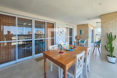 Varanda de apartamento para alugar com 3 quartos, 106m² em Jardim Belmar, Guarujá