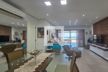 Sala de apartamento para alugar com 3 quartos, 106m² em Jardim Belmar, Guarujá