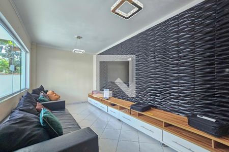 Sala de casa de condomínio para alugar com 3 quartos, 210m² em Bal Pernambuco, Guarujá