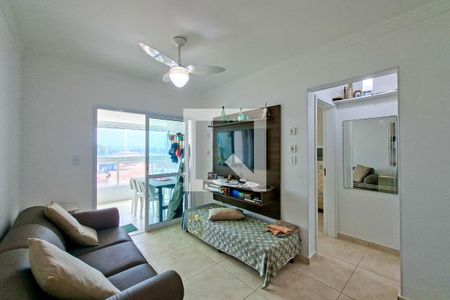 Sala de apartamento para alugar com 1 quarto, 80m² em Balneario Flórida, Praia Grande