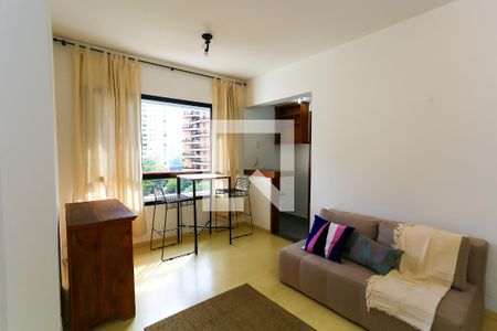 Sala de apartamento para alugar com 1 quarto, 42m² em Morumbi, São Paulo