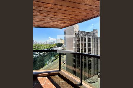 Varanda de apartamento à venda com 1 quarto, 43m² em Jardim Paulistano, São Paulo