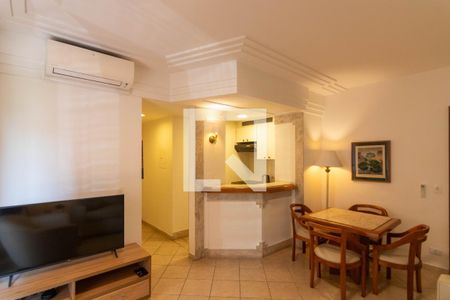 Sala de apartamento à venda com 1 quarto, 43m² em Jardim Paulistano, São Paulo