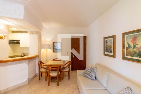 Sala de apartamento à venda com 1 quarto, 43m² em Jardim Paulistano, São Paulo