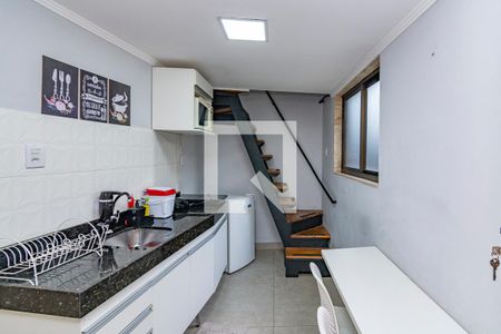 Cozinha de kitnet/studio para alugar com 1 quarto, 28m² em Minas Brasil, Belo Horizonte