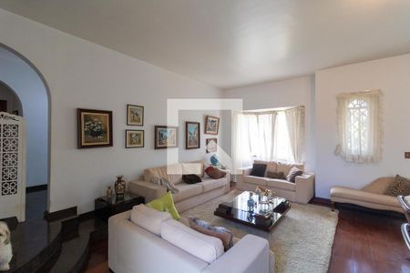 Sala de casa de condomínio para alugar com 5 quartos, 760m² em Parque Nova Campinas, Campinas