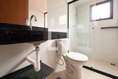 Banheiro Social de apartamento para alugar com 1 quarto, 39m² em Vila Alvinopolis, São Bernardo do Campo