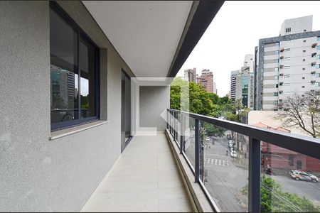Varanda de apartamento para alugar com 3 quartos, 109m² em Lourdes, Belo Horizonte